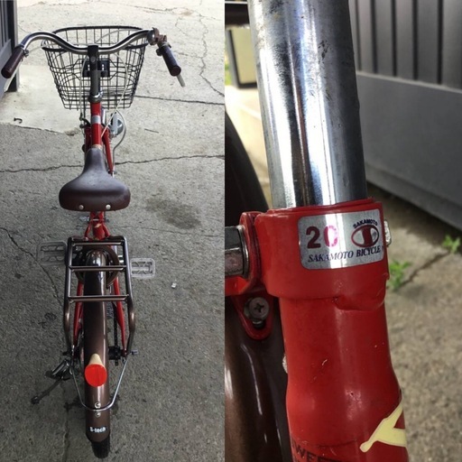 A-127△ y 岐阜発/ CHOCOLATE/　子供用自転車/ 20インチ/ 変速なし/ 走行確認/ 自転車/ 鍵付き/ 現状品/ R7.5/25 △