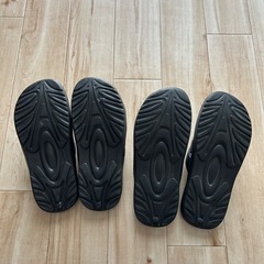 サンダル2足セット　赤黒24cm緑黒27cmの画像