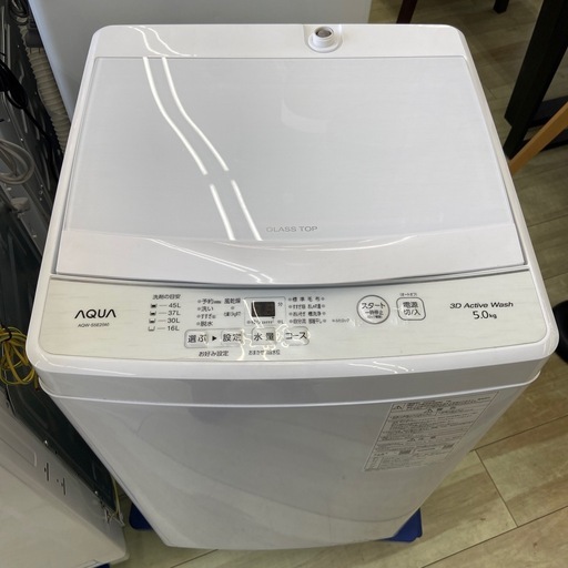 AQUA 5.0kg全自動洗濯機【リサイクルフカツ岡崎倉庫店】250926SM-11