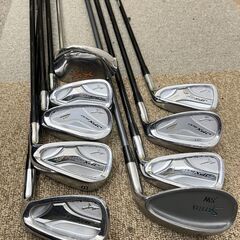 ji5341N ゴルフ 2セット adabat munsincwear XXIO mizuno PFW-101 ミズノ アイアン ドライバー 右利き 42本 キャディバックの画像