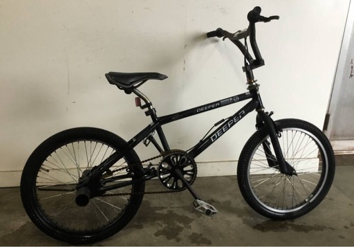 A-129△ 岐阜発/ DEEPER/ BMX/ 自転車/ 20インチ/ ジャイロ/ 走行確認/ フロントペグなし/ 現状品/ s0.5/ R6.10/31 △