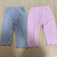 【100】女の子 長ズボン 3枚セット レギンスの画像