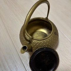 鉄瓶 南部鉄瓶 鉄器 急須　金色の画像