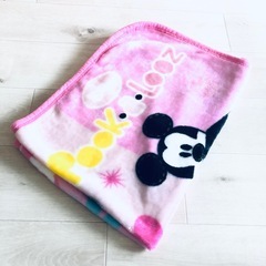 ディズニー★ミッキー&ミニーの毛布 ブランケット★約100×75cmの画像