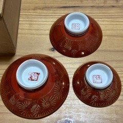 九谷焼 春画 盃 猪口3客 まとめ セット 酒器/酒 古美術 の画像