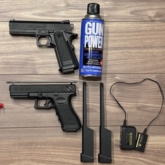 【サバゲー即参戦】総額約15万円分 装備フルセット！東京マルイM4＋ハンドガン2丁＋BB弾等付属品付きの画像