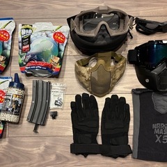 【サバゲー即参戦】総額約15万円分 装備フルセット！東京マルイM4＋ハンドガン2丁＋BB弾等付属品付きの画像