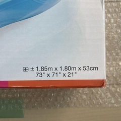 未使用　プール　INTEX ビニールプール 1.85m×1.80m×53cmの画像