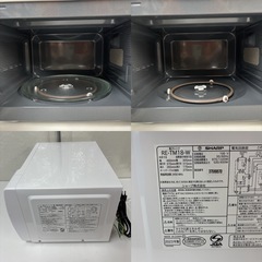 I356 🌈 2023年製の美品♪ SHARP 電子レンジ（650Ｗ） ⭐ 動作確認済 ⭐ クリーニング済の画像