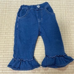 【100】女の子 セットアップ フレアパンツの画像