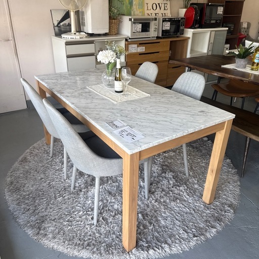 ダイニングテーブル5点セット　フランフラン