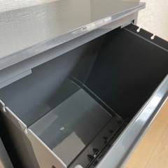  【新品】 スリム分別ゴミ箱2段 ワイド 40リットル ペダル アスベル ASVEL 2分別 縦型 40L 大容量 の画像