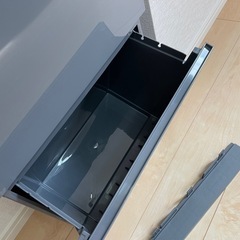  【新品】 スリム分別ゴミ箱2段 ワイド 40リットル ペダル アスベル ASVEL 2分別 縦型 40L 大容量 の画像