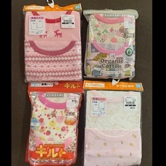 定価3,500円以上！ 半額以下！95㎝ 新品長袖肌着8枚+ハローキティ半袖Tシャツ　女の子 夏服 半袖の画像