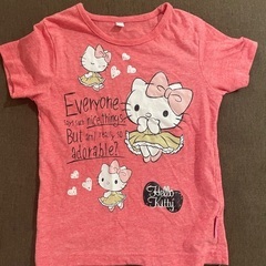 定価3,500円以上！ 半額以下！95㎝ 新品長袖肌着8枚+ハローキティ半袖Tシャツ　女の子 夏服 半袖の画像
