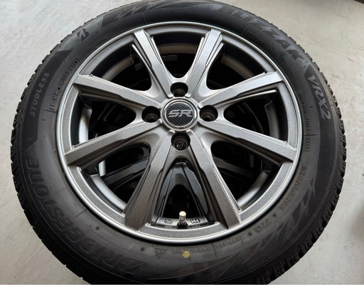 ハスラー　スタッドレス　165/60 R15 ホイールセット　ブリザックVRX2　15インチ