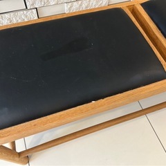 noce ダイニングベンチ　レザーベンチ　木製ベンチの画像