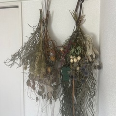 手作りスワッグ（ドライフラワー）の画像