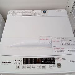 ★リユースのサカイ水戸店★ Hisense 洗濯機 5.5㎏ 24年製 動作確認／クリーニング済み MT5566の画像