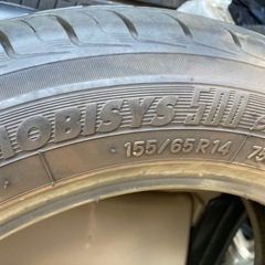 155/65R14⭐️バリ山タイヤ⭐️1本のみ⭐️軽自動車などに⭐️千葉県千葉市よりの画像