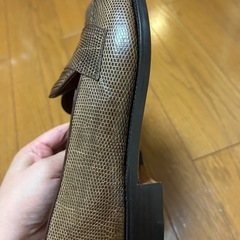 【美品】APACHE イタリア製 レザー ローファー 25.5 本革ソールの画像