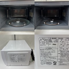 I760 🌈 2023年製の美品♪ SHARP 電子レンジ（650Ｗ） ⭐ 動作確認済 ⭐ クリーニング済の画像