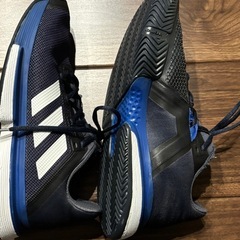 週末限定値下げ❗️
★adidas テニスシューズ ネイビー/ホワイト/ブルー　26cm★の画像