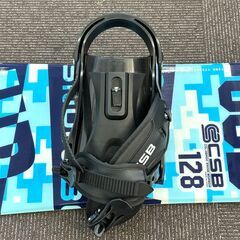 店頭引き渡し 中古 美品 CSB 128 スノーボード 板 バインディング セット 128cmの画像