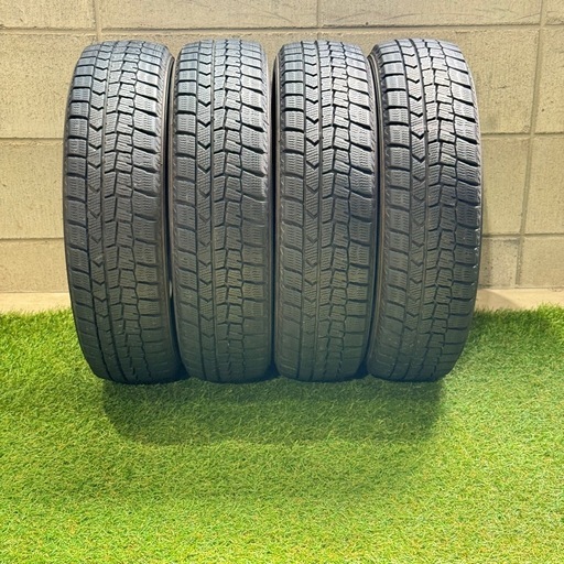 【決まりました】155/65R14 75Q 交換工賃込み　ダンロップ　スタッドレスタイヤ　4本　軽自動車用