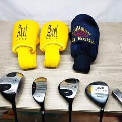 DUNLOP ゴルフセット バッグカバー付 アイアン8本 ウッド4本 P1本の画像