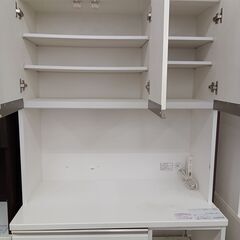 ★リユースのサカイ水戸店★ NITORI レンジボード ホワイト H200.5×D50.5×W100 クリーニング済み MT5570の画像