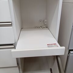 ★リユースのサカイ水戸店★ NITORI レンジボード ホワイト H200.5×D50.5×W100 クリーニング済み MT5570の画像