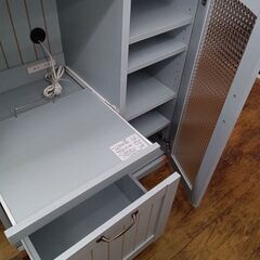 ★リユースのサカイ水戸店★  レンジ台 ブルー H90×D41×W75 クリーニング済み MT5572の画像