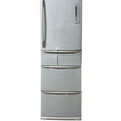 SANYO シルバー 冷蔵庫 サンヨー 355L 4ドア ノンフロン冷蔵庫（ヘアラインシルバー