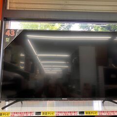 12/20 値下げ📺Hisense/ハイセンス📺43型液晶テレビ📺4K対応📺43F60E📺2020年製📺Wチューナー📺外付ＨDD録画対応📺6986の画像