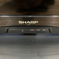 SHARP シャープ⭐︎32型液晶テレビ LED　AQUOS　LC-32V5 リモコン付　ブラック 2011年式の画像