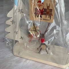 【ツリーとトナカイ】クリスマス飾りの画像