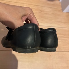 【17cm
】リボンフラットシューズ　の画像
