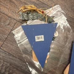 サンタクロースの木製装飾　クリスマス　壁掛け　トールペイント　木製　2点セットの画像