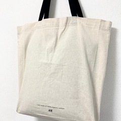 H&M オーガニックコットン エコバッグの画像