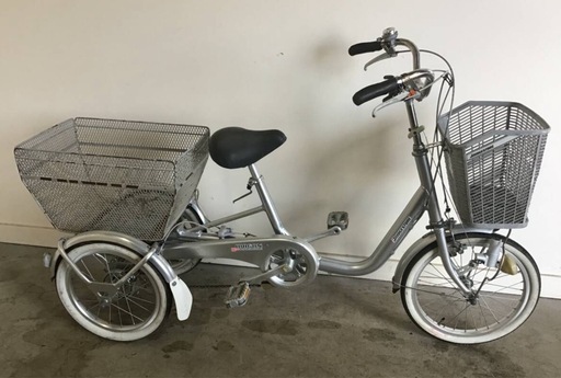 A-139〇(S)□岐阜発　②BRIDGESTONE/WAGON/ブリジストン/ワゴン/大人用三輪自転車/走行確認/スイング有り/前のカゴわれ有り/現状品　R6.8/4□1.0