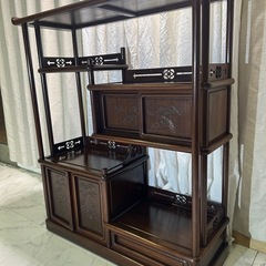 唐木組子の茶棚の画像