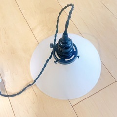ガラスライト　ペンダントライト　直径23cm　フロスト　ガラスの画像