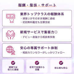 完全在宅！シフト自由！電話占い師募集！分給＋実績ボーナス業界最高水準×充実のサポート体制＆創業18年の実績の画像