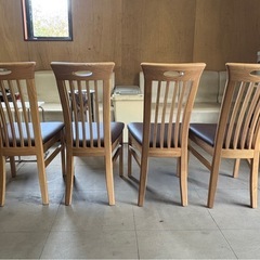 1脚1,100円　ダイニングチェア　椅子　4脚　中古品　ジャンクの画像