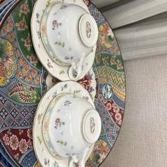 HOYA カップとお皿2個セット の画像