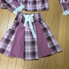 ★SWANKISS　ピンク系チェック セットアップ スカート　可愛い系　スワンキス の画像