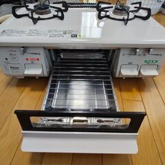 【美品】パロマ ガステーブルコンロ IC-S87KSH-R (右強火力・都市ガス ・3年弱使用) の画像
