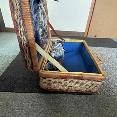 未使用　ピクニックバスケット 収納セットの画像