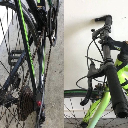 A-143〇(H)□岐阜発　△TRINX TEMPO 1.0/トリンクス/クロスバイク/7×3段変速/走行確認/700×25c/ギアの調整が必要です/現状品　R6.8/4□